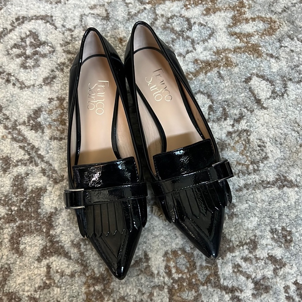 FrancoSarto black leather loafers